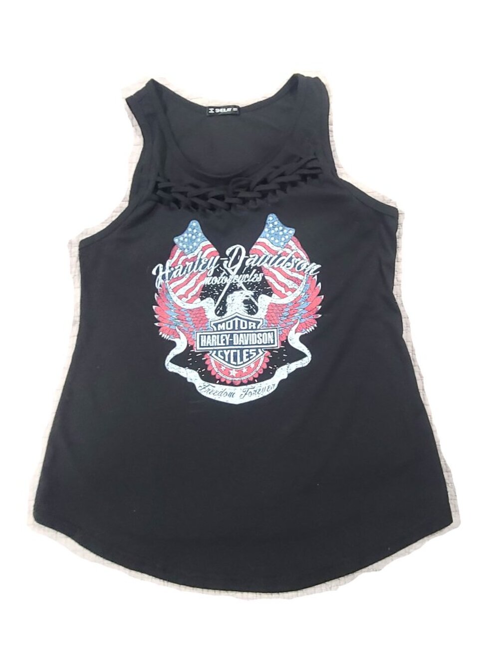 Harley Davidson by Sheilay Women's Medium Graphic Tank Top Tee Motorcycle